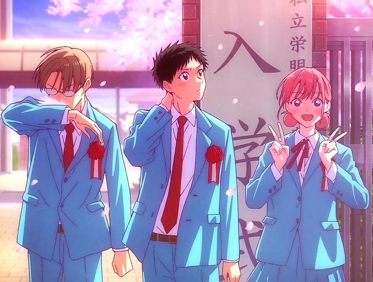 Blue Box - Kyo, Taiki & Chinatsu Card